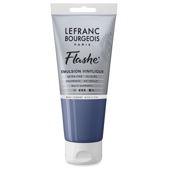 Lefranc & Bourgeois Flashe Vinyl Paint - Iridescent Ash Blue, 80 ml