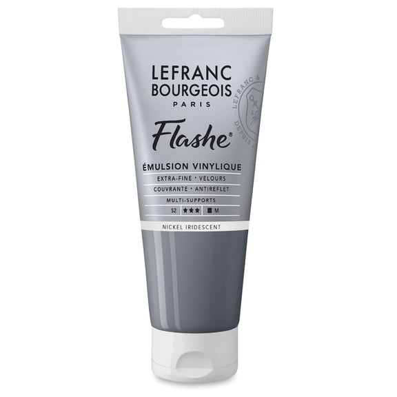 Lefranc & Bourgeois Flashe Vinyl Paint - Iridescent Nickel, 80 ml
