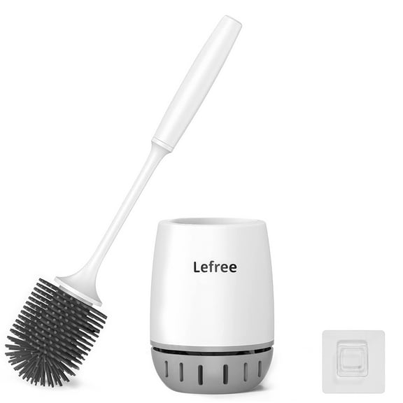 Lefree Silicone Toilets Brush Caddy Sets Bathroom Cleaner Holder 1 Pack