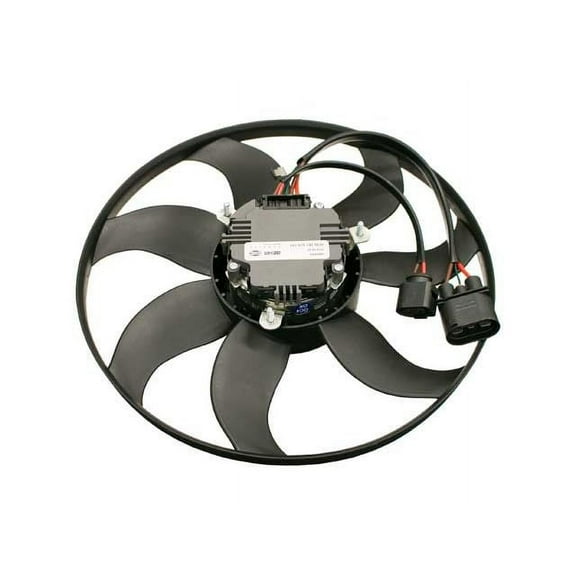 Left A/C Condenser Fan Assembly - Compatible with 2008 Volkswagen R32