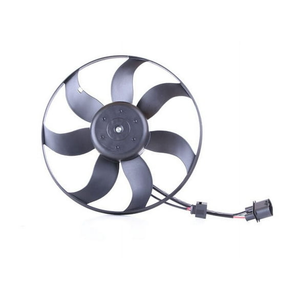 Left A/C Condenser Fan Assembly - Compatible with 2013 - 2022 Volkswagen Passat 2014 2015 2016 2017 2018 2019 2020 2021
