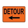 thumbnail image 1 of Left Arrow Detour Style 2 Traffic Sign Aluminum Metal Sign 10 in x 14 in, 1 of 5
