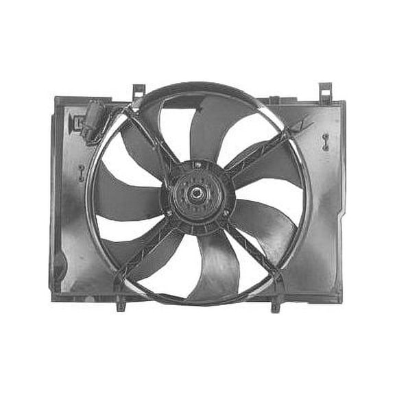 Left Auxiliary Fan Assembly - Compatible with 2004 - 2008 Chrysler Crossfire 2005 2006 2007
