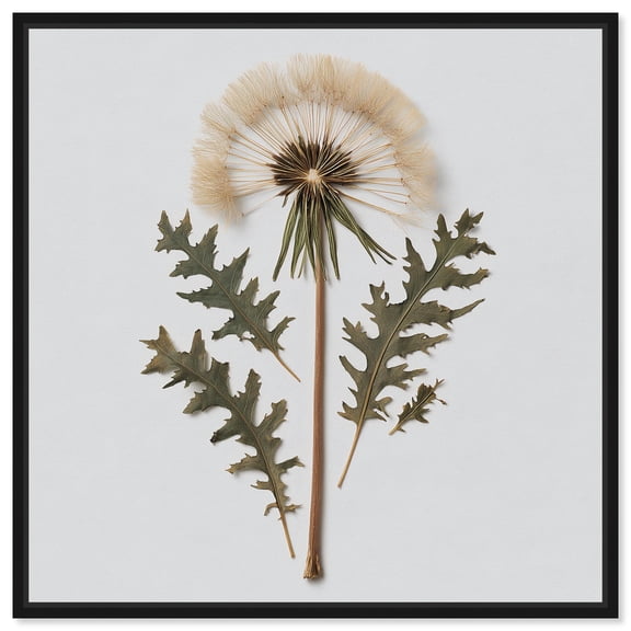 Left Behind I Canvas Print Botanical Wall Art by Art Remedy, Black Frame, 12 x 12