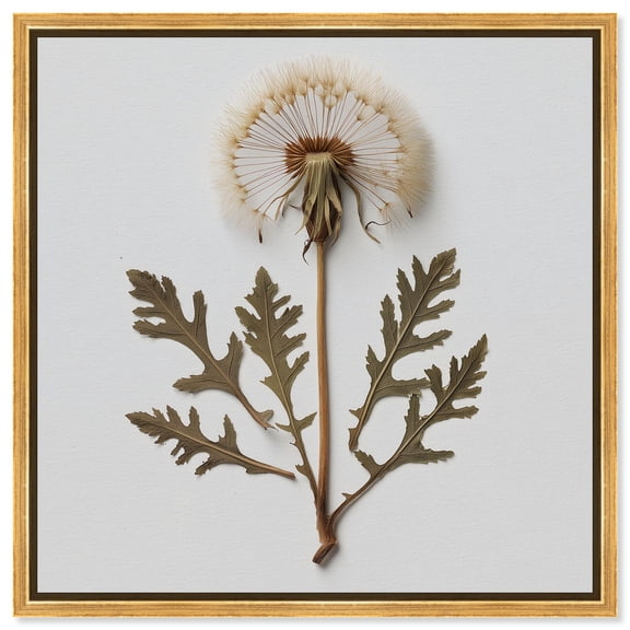Left Behind II Canvas Print Botanical Wall Art by Art Remedy, Gold Frame, 20 x 20