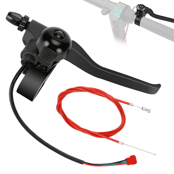 Left Brake Handle Lever Compatible with Electric Scooter GOTRAX GXL V2 Apex Pro XL Rival XR Elite Ultra E-Scooter Replacement, Brake Lever with 74 Inch Brake Cable Accessories