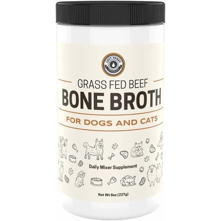Left Coast Performance Beef Bone Broth Powder, Joint & Gut Support Beef Broth Powder for Dogs and Cats, Beef Flavor, 8 oz