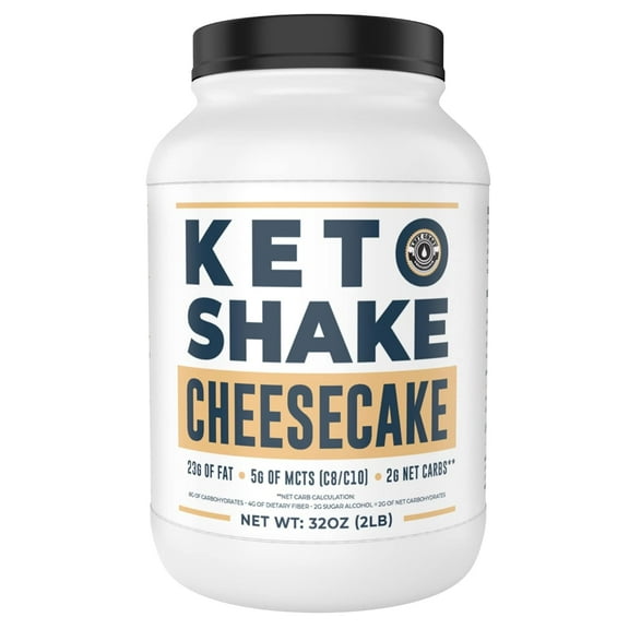 Left Coast Performance Cheesecake Keto Meal Replacement Shake Mix for Weight Loss and Protein Powder Shake - 2 lbs