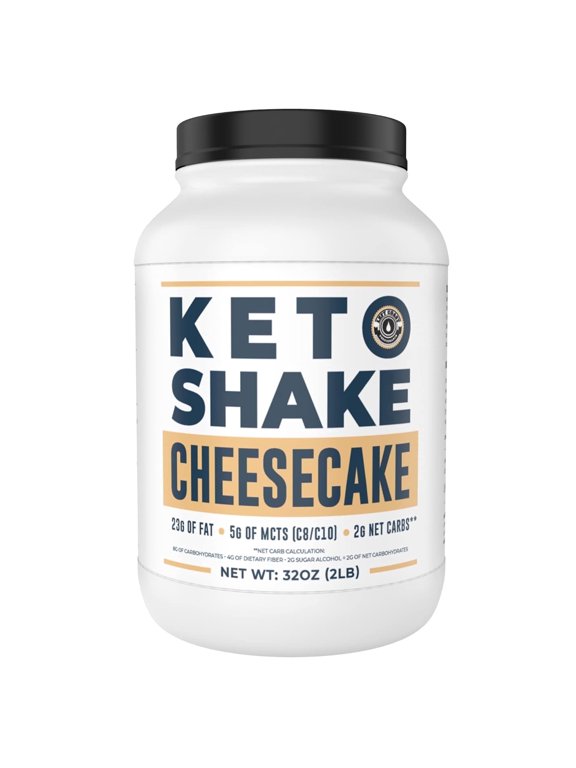 Left Coast Cheesecake Keto Meal Replacement Protein Powder Shake Mix with Collagen Peptides, 2 lb