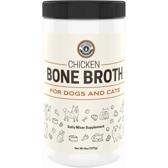 Left Coast Performance Chicken Bone Broth Protein Powder for Dogs and Cats, 8 oz