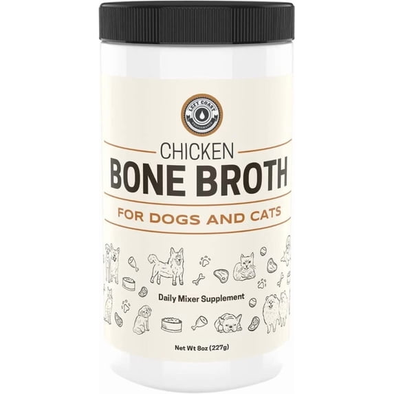 Left Coast Performance Chicken Bone Broth Protein Powder for Dogs and Cats, 8 oz