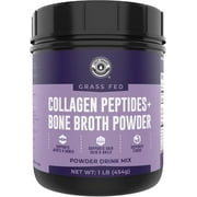 Left Coast Performance Collagen Peptides Powder Organic with Organic Bone Broth Protein, Grass Fed - 16 oz