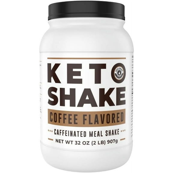 Left Coast Performance Keto Breakfast Shake Meal Replacement Coffee Powder with High Fat Content, Low Carb, Sugar Free - 2 lb