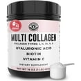 thumbnail image 1 of Left Coast Performance Multi Collagen Peptides Powder with Hyaluronic Acid and Vitamin C, 16 oz, 1 of 7