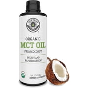 Left Coast Performance Organic MCT Oil C8 & C10, Liquid Coconut MCT Oil, Palm-Free, Vegan, Keto & Paleo Friendly, Non-GMO, 16 fl oz