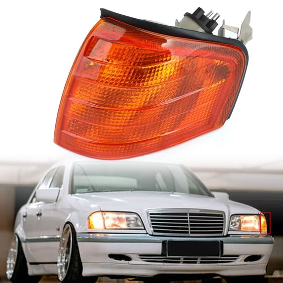 Left Corner Lights Turn Signal Lamps Fits Mercedes Benz C Class W202 1994-2000 Y
