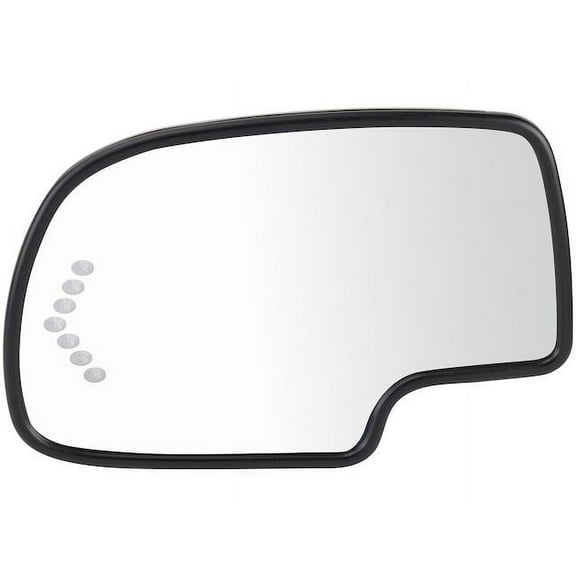 Left Door Mirror Glass - Compatible with 2003 - 2006 Chevy Silverado 2500 HD 2004 2005