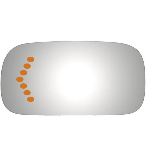 Left Door Mirror Glass - Compatible with 2006 - 2008 Cadillac DTS 2007