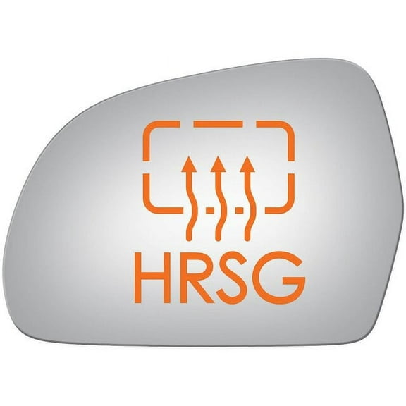 Left Door Mirror Glass - Compatible with 2009 - 2011 Audi A6 2010