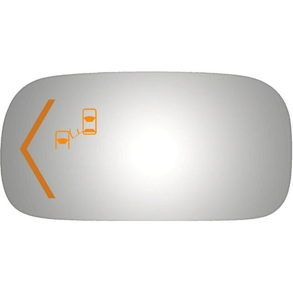 Left Door Mirror Glass - Compatible with 2009 - 2011 Buick Lucerne 2010