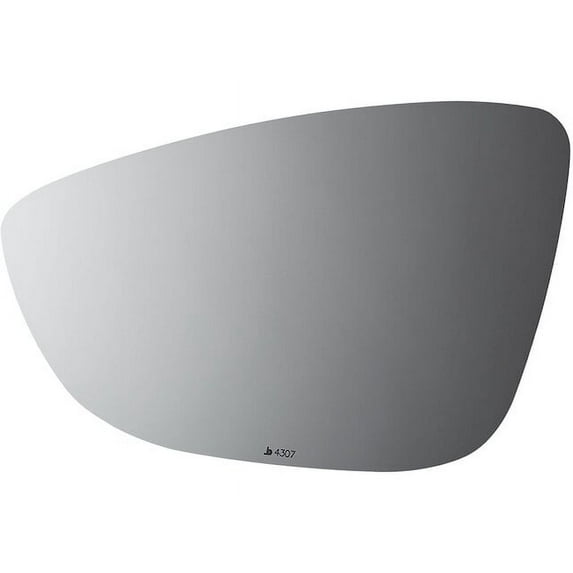 Left Door Mirror Glass - Compatible with 2009 - 2017 Volkswagen CC 2010 2011 2012 2013 2014 2015 2016