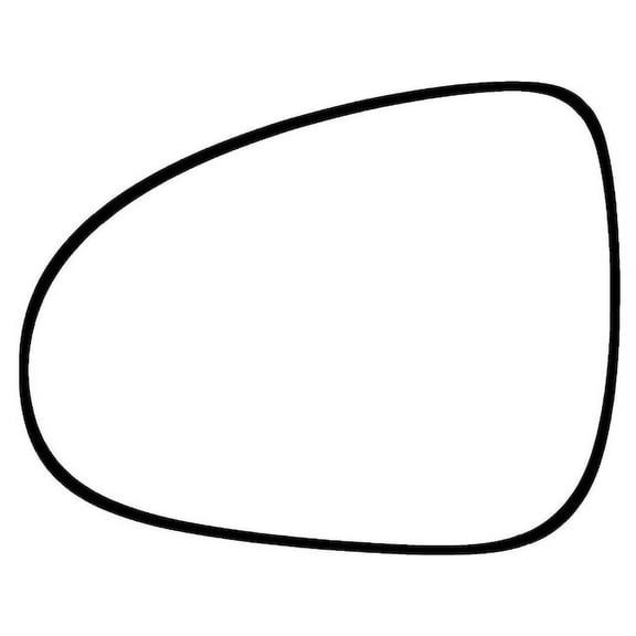 Left Door Mirror Glass - Compatible with 2011 - 2017 Volkswagen Touareg 2012 2013 2014 2015 2016