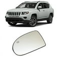 thumbnail image 1 of Left Door Wing Side Mirror Glass Heated with Backing Plate for Compass 2007 - 2017, 1 of 9