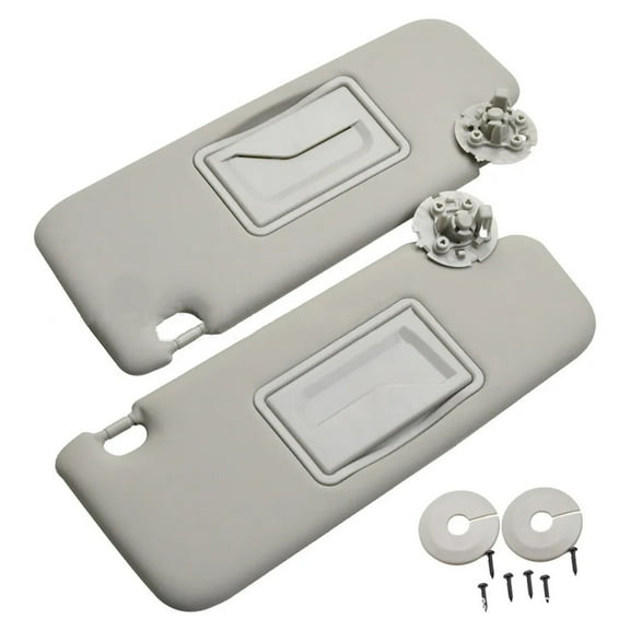 Left Driver & Right Passenger Side Car Sun Visor With Makeup Mirror For Chevrolet 2011-2019 Cruze Replacement 95034256-Driver and codriver-grey