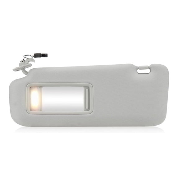 Left Driver Side Car Sun Visor With Makeup Mirror For Mazda CX-9 2010-2015 With Light, Replacement OEM TDY1-69-320-light grey