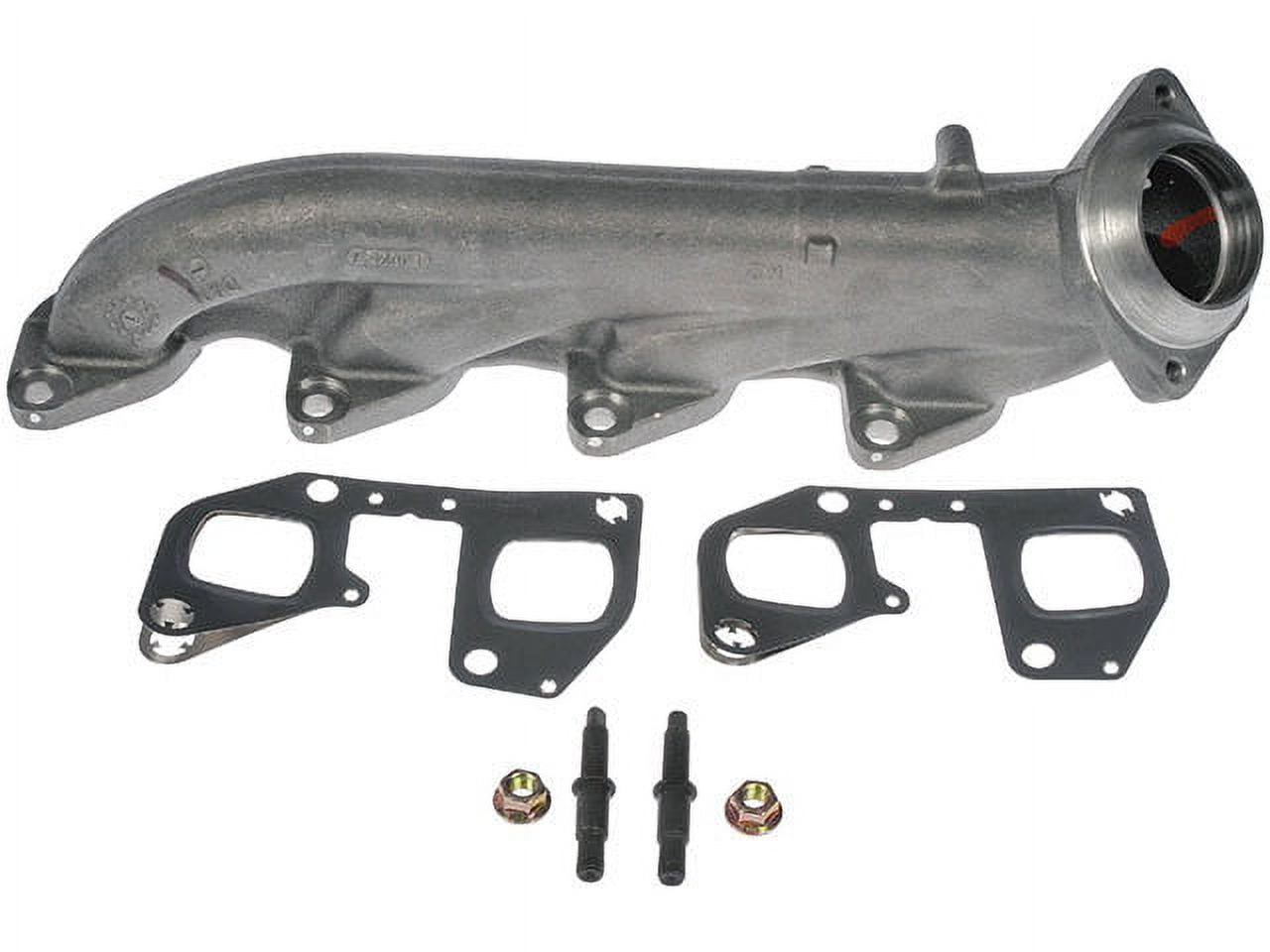 Left Driver Side Exhaust Manifold - with Gaskets, Studs, and Nuts - Compatible with 2011 - 2019 Ford F-250 Super Duty 6.2L V8 2012 2013 2014 2015 2016 2017 2018