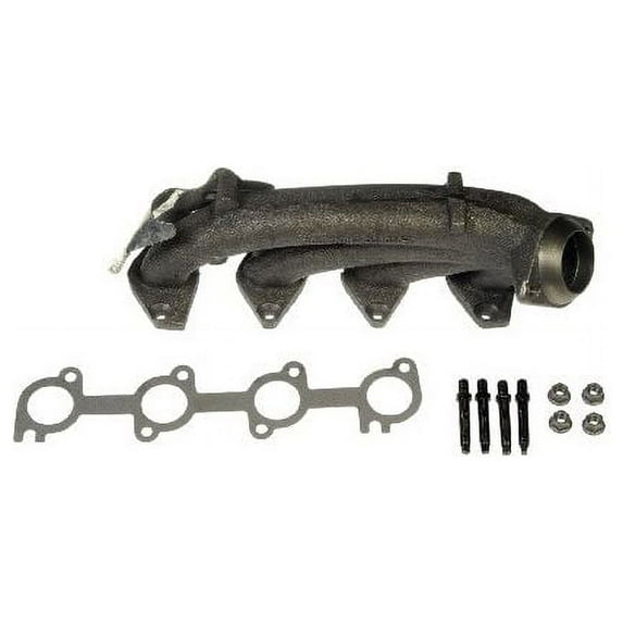 Left Driver Side Exhaust Manifold with Manifold Gaskets - Compatible with 2005 - 2010 Ford F250 Super Duty 5.4L V8 2006 2007 2008 2009