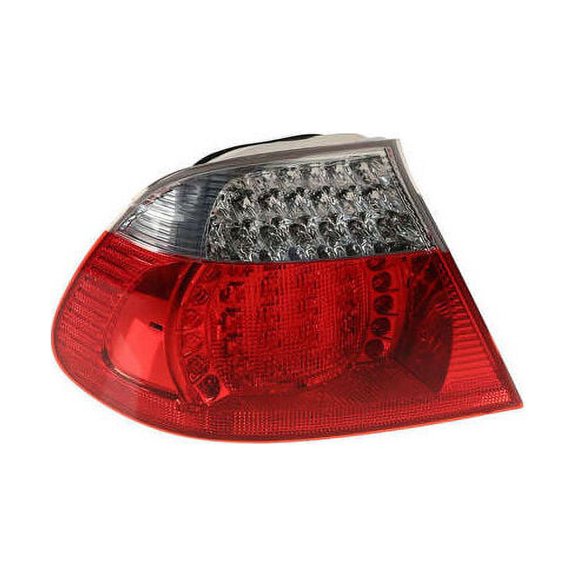 Left Driver Side Fender Mounted Tail Light Assembly - Clear LED - Compatible with 2003 - 2006 BMW 330Ci Convertible (From 3/2003) 2004 2005