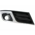 thumbnail image 1 of Left Driver Side Fog Light Bezel - Black with Chrome - Compatible with 2013 - 2017 Chevy Traverse LT 2014 2015 2016, 1 of 2
