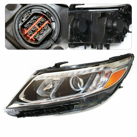 Left Driver Side For 2014 2015 Kia Sorento Halogen w/ LED DRL Headlight Assembly
