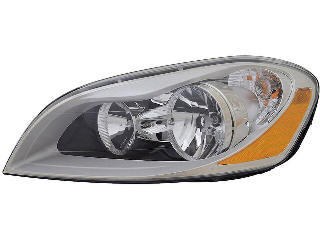 Left Driver Side Halogen Headlight Assembly - Clear, Amber - Compatible  with 2010 - 2013 Volvo XC60 Sport Utility 2011 2012 