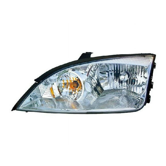 Left Driver Side Halogen Headlight Assembly - Compatible with 2005 - 2007 Ford Focus 2006