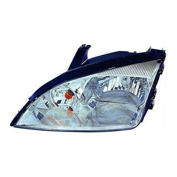 Left Driver Side Halogen Headlight Assembly - Compatible with 2005 - 2007 Ford Focus (Excludes SVT Model) 2006