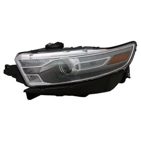 Left Driver Side Halogen Headlight Assembly - Compatible with 2013 - 2014 Ford Taurus (Up To 01/08/2014)