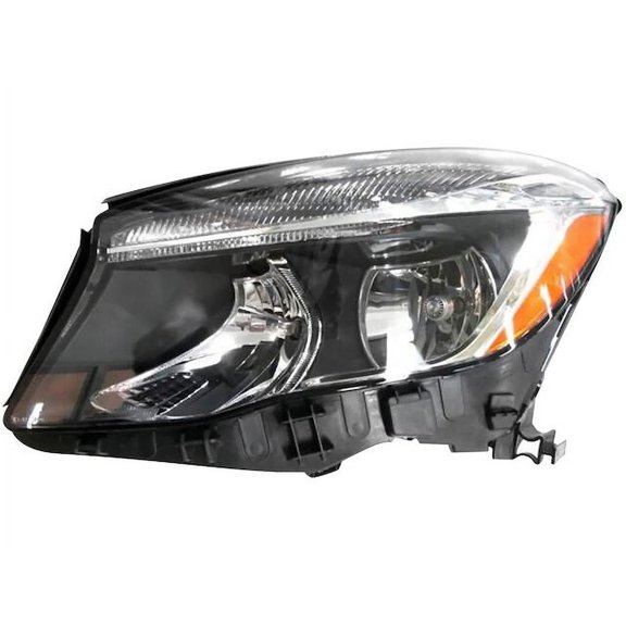 Left Driver Side Halogen Headlight Assembly - Compatible with 2015 - 2020 Mercedes-Benz GLA250 without Bi-Xenon Lights 2016 2017 2018 2019