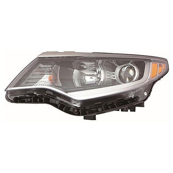 Left Driver Side Halogen Headlight Assembly - Compatible with 2016 - 2018 Kia Optima (without Daytime Running Lights) 2017