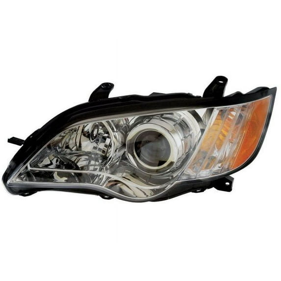 Left Driver Side Halogen Headlight Assembly - with Bulbs - Compatible with 2008 - 2009 Subaru Outback