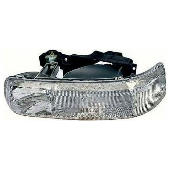 Left Driver Side Headlight Assembly - Compatible with 2001 - 2002 Chevy Silverado 2500 HD