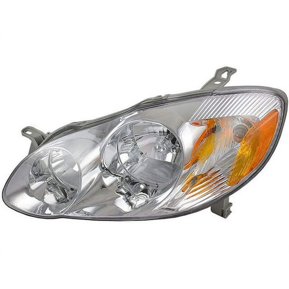 Left Driver Side Headlight Assembly - Compatible with 2003 - 2004 Toyota Corolla