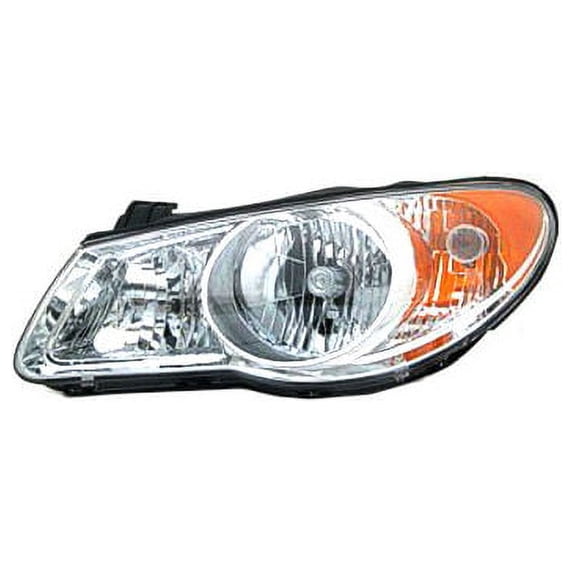 Left Driver Side Headlight Assembly - Compatible with 2007 - 2009 Hyundai Elantra 2008