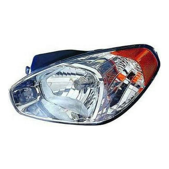 Left Driver Side Headlight Assembly - Compatible with 2007 - 2011 Hyundai Accent 2008 2009 2010