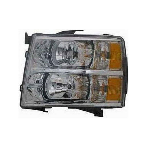 Left Driver Side Headlight Assembly - Compatible with 2007 - 2013 Chevy Silverado 1500 2008 2009 2010 2011 2012