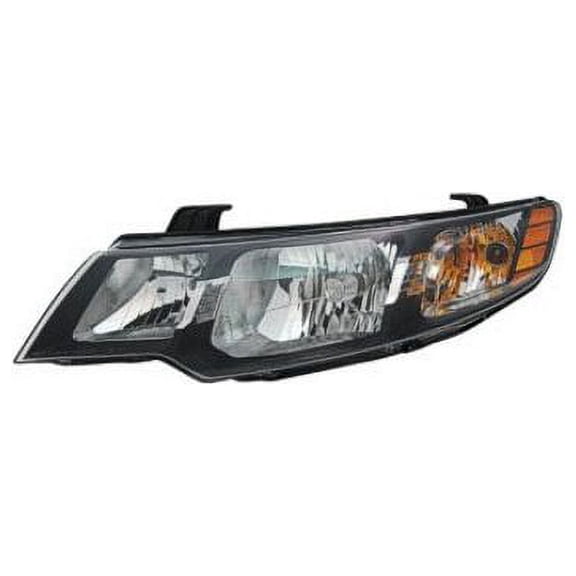 Left Driver Side Headlight Assembly - Compatible with 2010 - 2013 Kia Forte Sedan / Hatchback 2011 2012