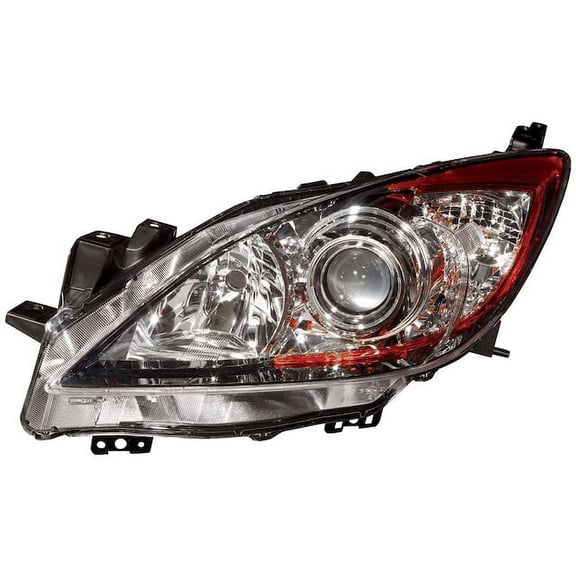 Left Driver Side Headlight Assembly - Compatible with 2010 - 2013 Mazda 3 2011 2012