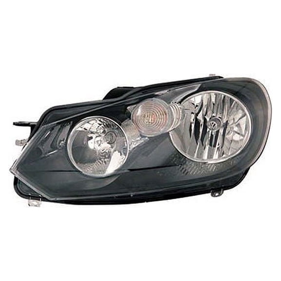 Left Driver Side Headlight Assembly - Compatible with 2010 - 2014 Volkswagen GTI 2011 2012 2013