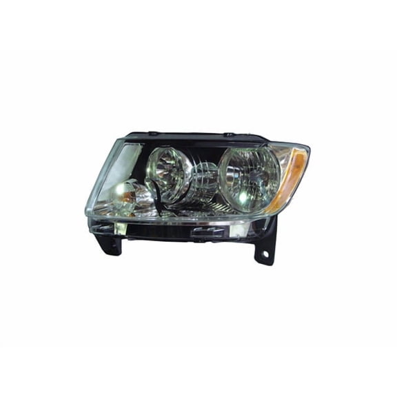 Left Driver Side Headlight Assembly - Compatible with 2011 - 2013 Jeep Grand Cherokee 2012